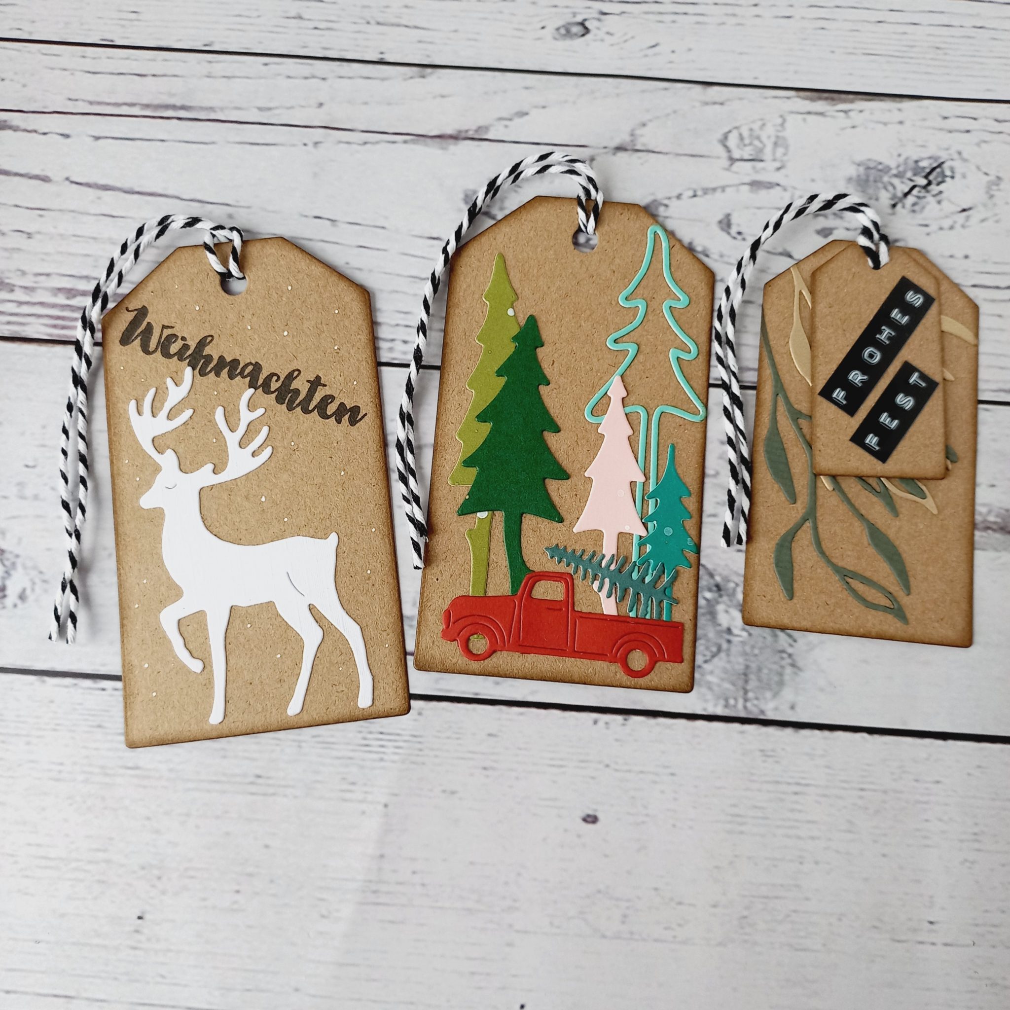 Summer-Ray Geschenkanhänger Vintage-Look – 50 Stück, Braunes Kraftpapier, 64x43 Mm, Für Hochzeiten & Danksagungen